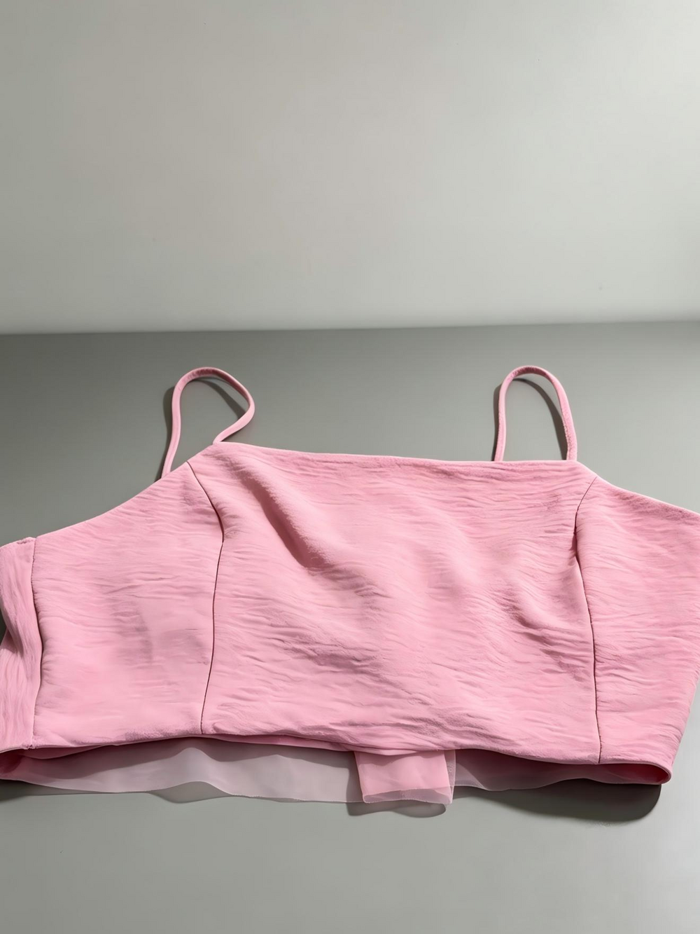 Cefian mauve pink crop top size L